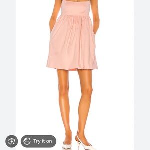 LPA DARIA Pink Strapless Dress